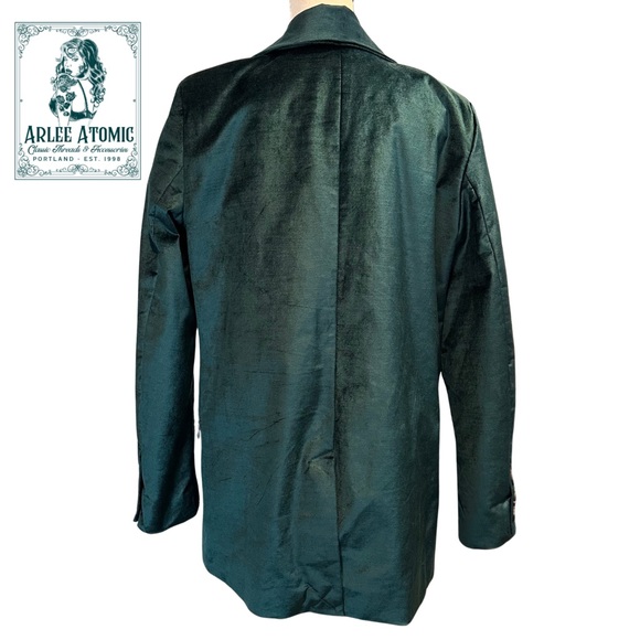 Free People Ashby Double Breasted Blazer in Jade - Picture 4 of 10